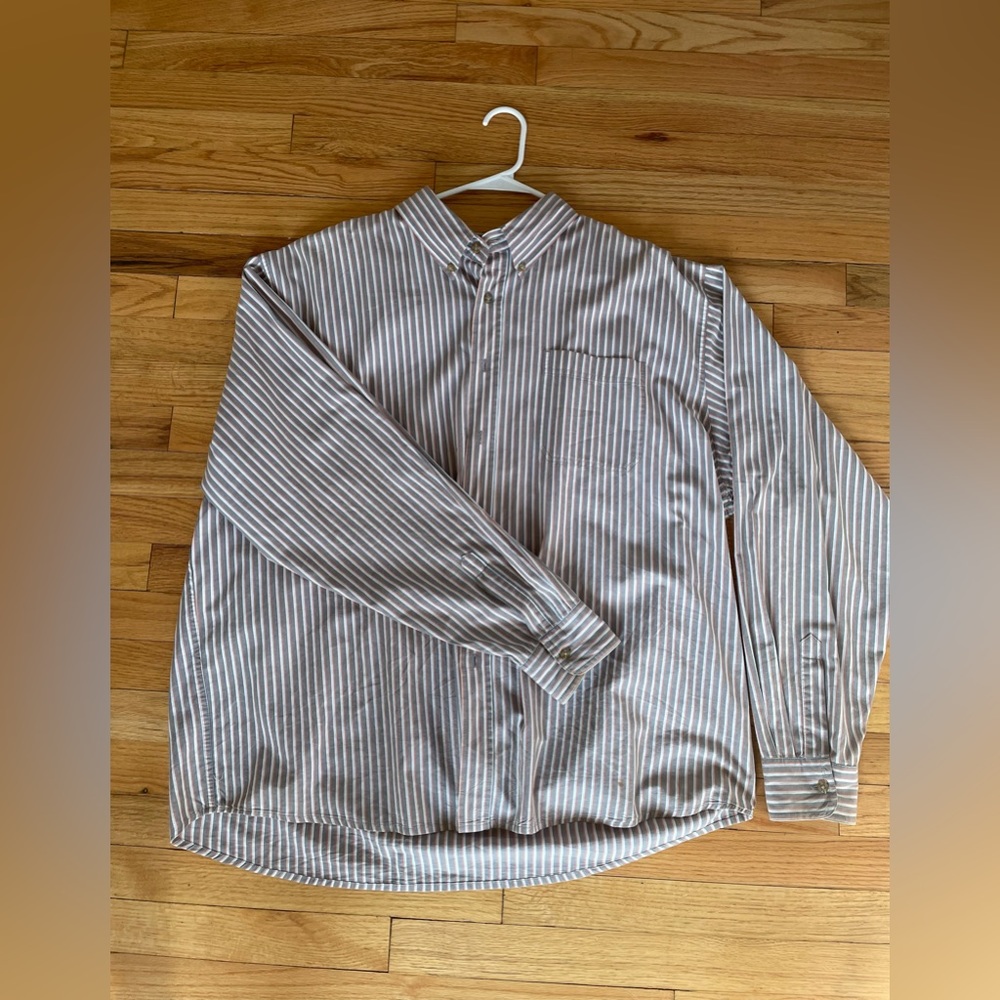 VINTAGE LEE STRIPED BUTTON DOWN